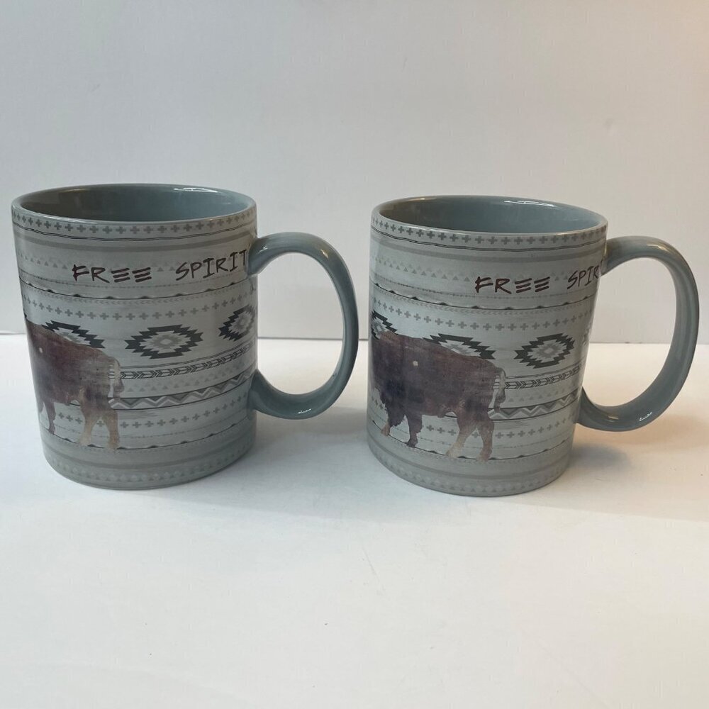 Free Spirit Buffalo Coffee Mugs From HiEnd Accents